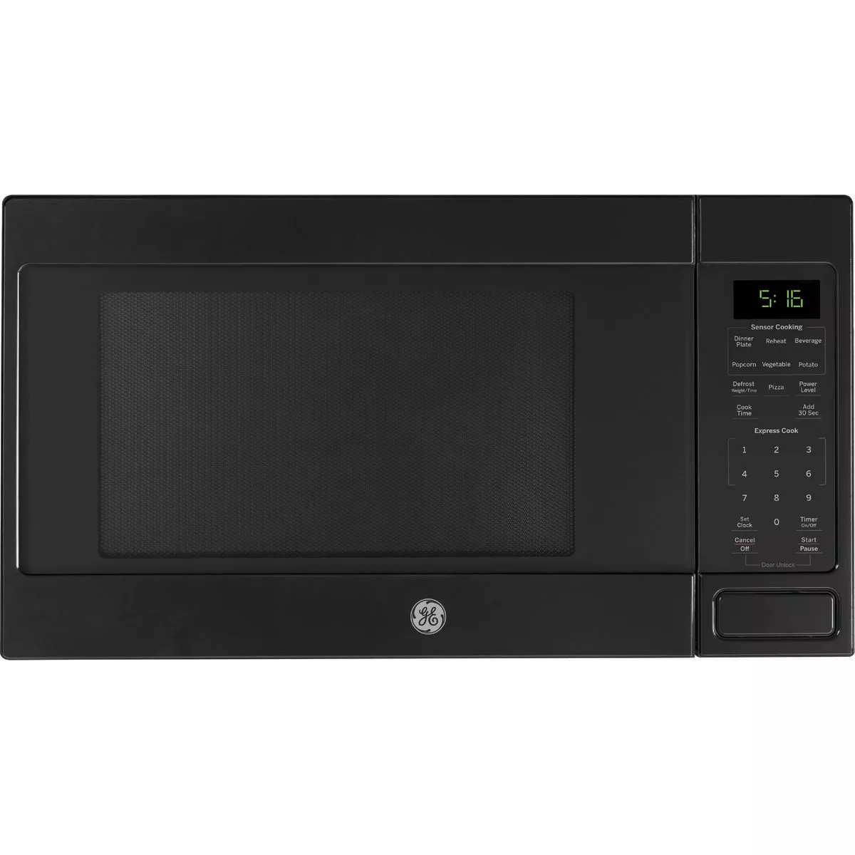 GE 1.6 Cu. Ft. 1150-Watt Countertop Microwave Oven, Black