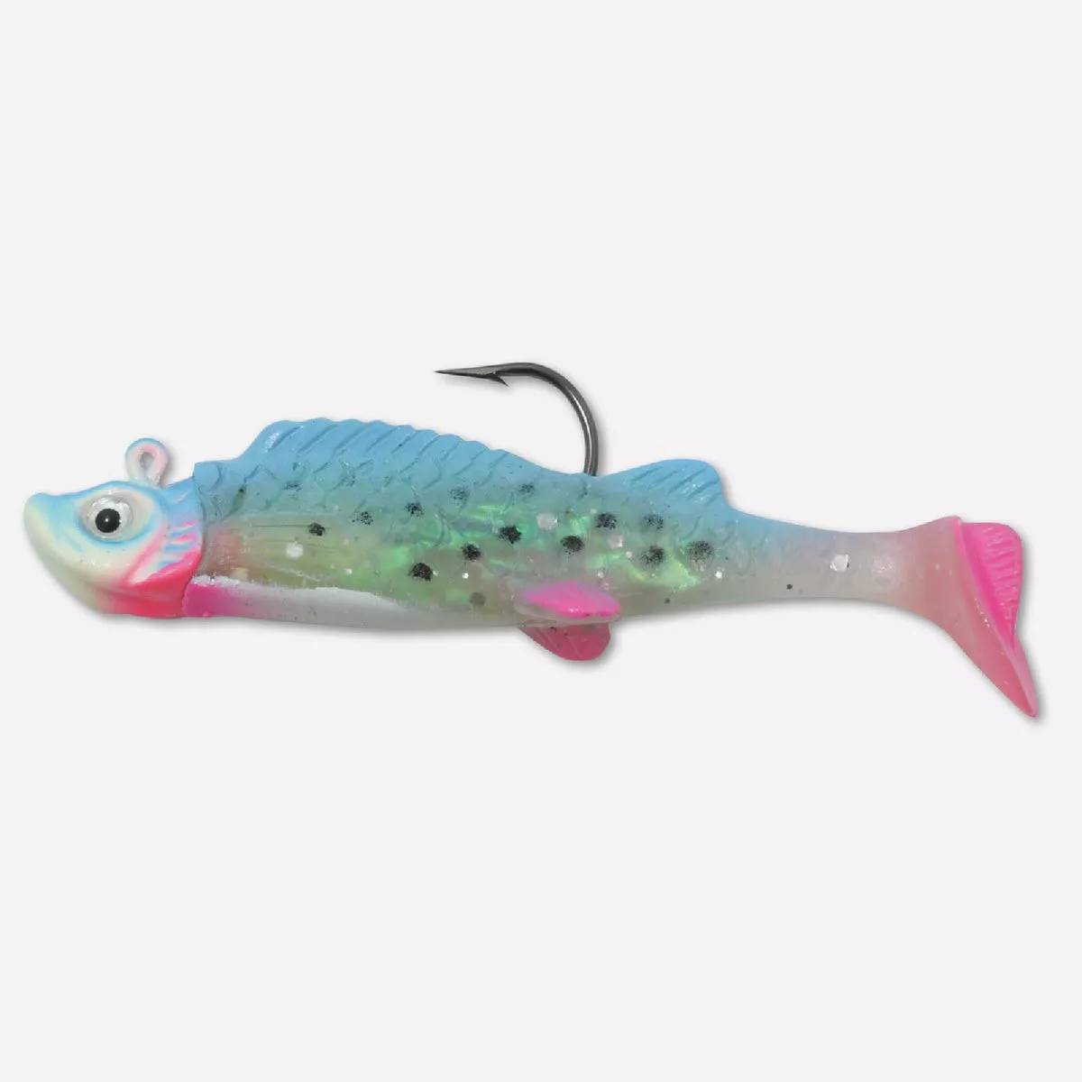 Northland 1/16 Oz. No. 2 Glow Rainbow Mimic Minnow Shad Fishing Lure