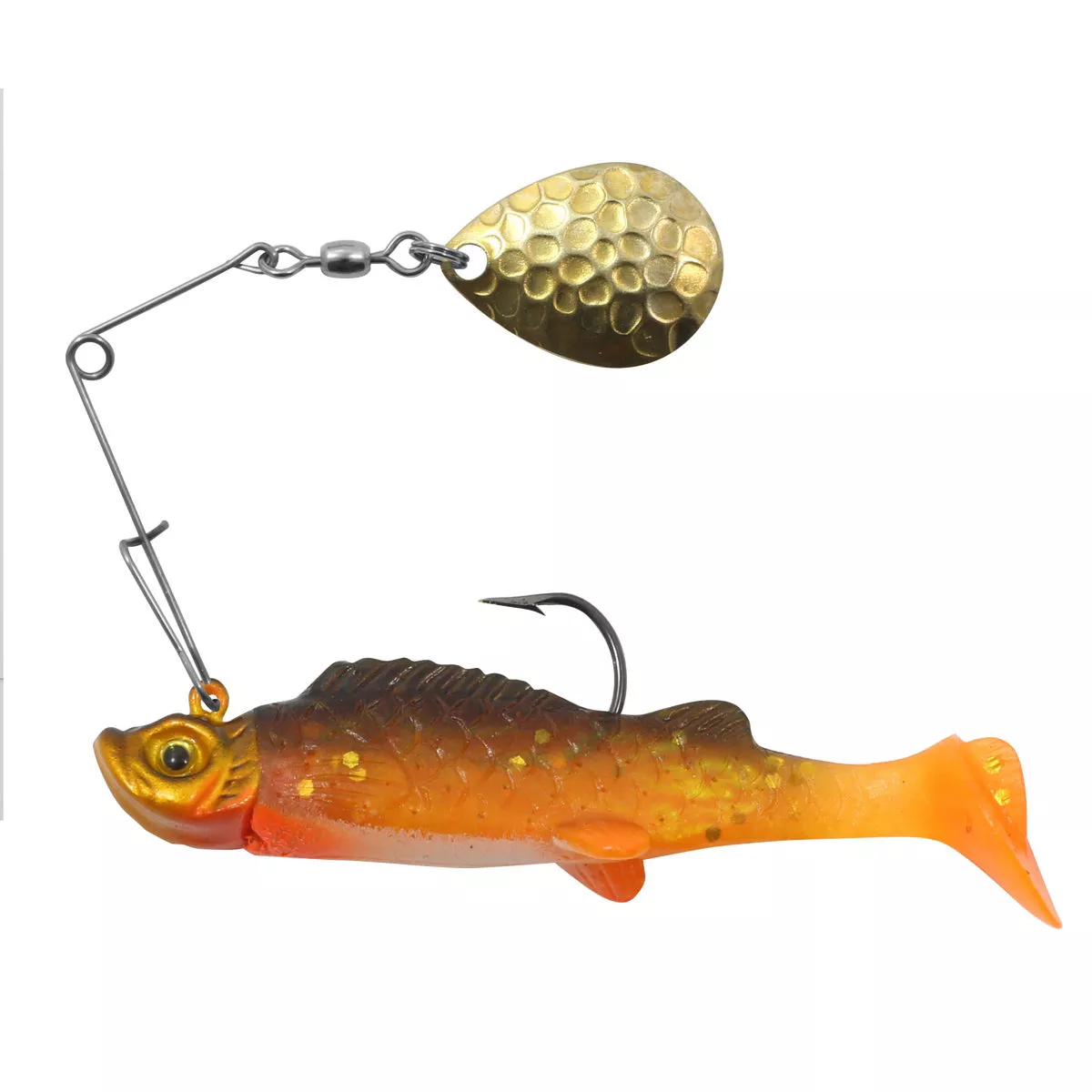 Northland 1/8 Oz. No. 2 Gold Shiner Mimic Minnow Spin Fishing Lure