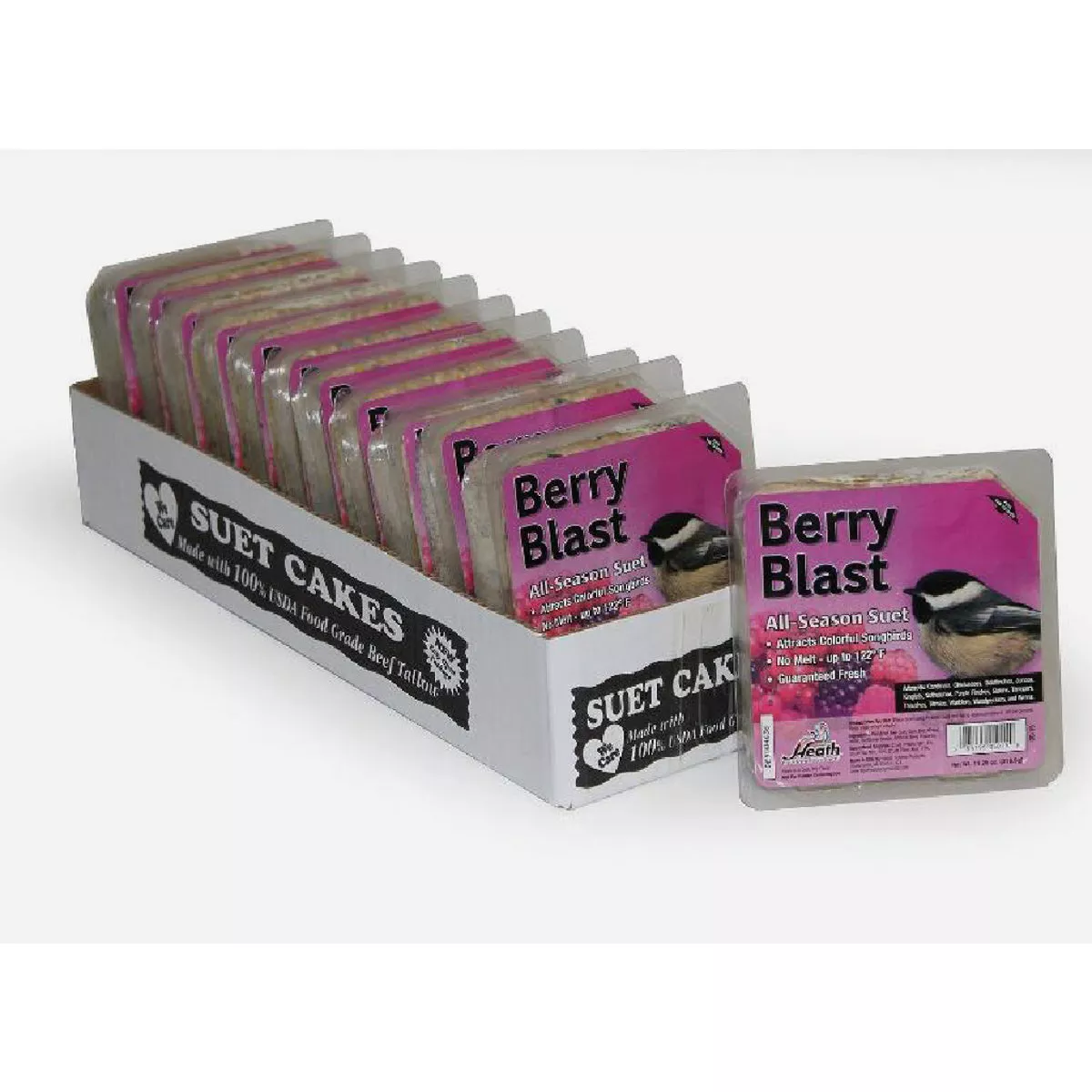 Heath Outdoor Products 11.25 Oz. Berry Blast Suet Cake (12-Pack)