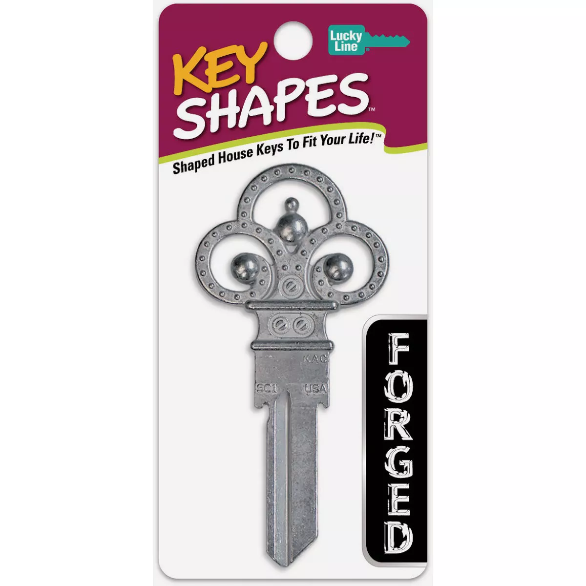 Lucky Line Forged Skeleton Kwikset Key - photo 3