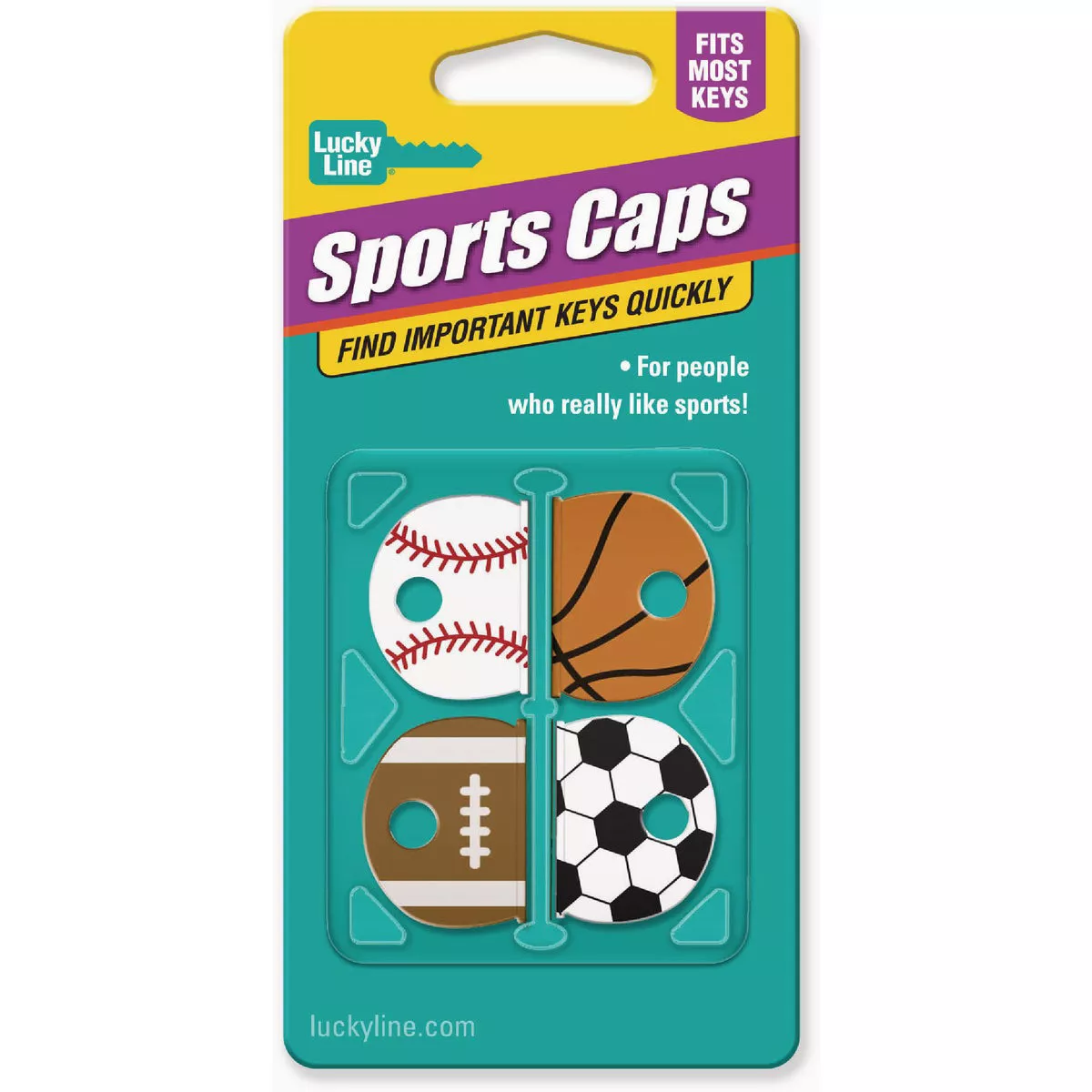 Lucky Line Assorted Sports Caps (4-Pack)