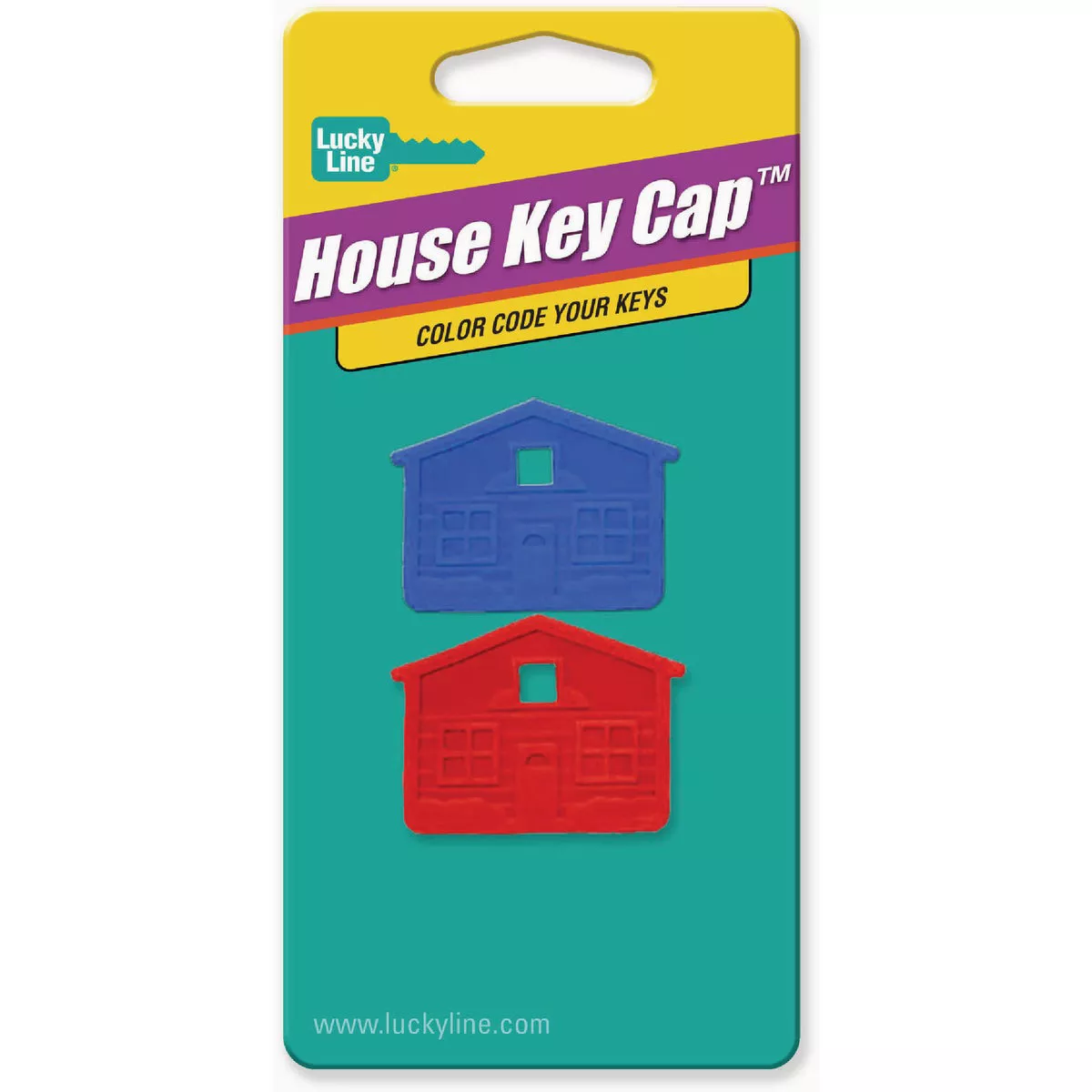 Lucky Line Assorted House Key Caps (2-Pack)