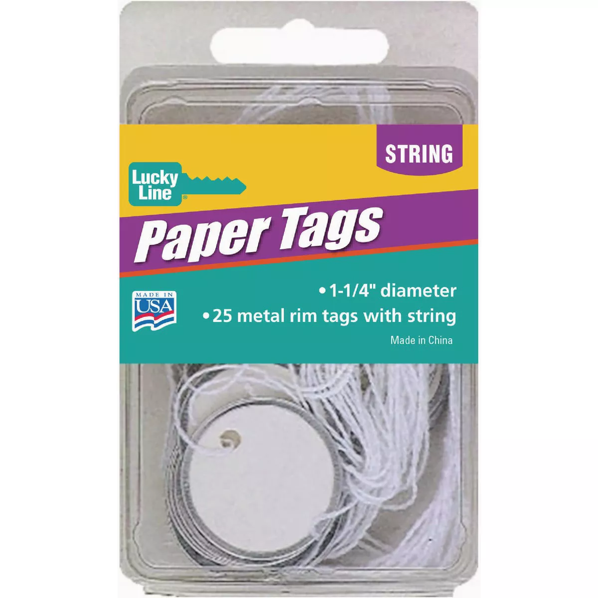 Lucky Line Label-It Paper Key Tag (25-Pack)
