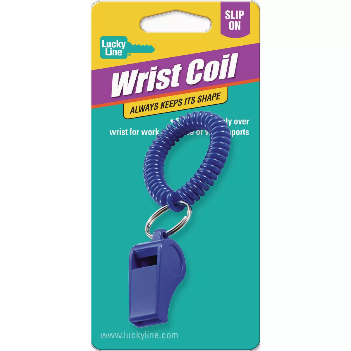 Lucky Line Wrist Coil with Whistle