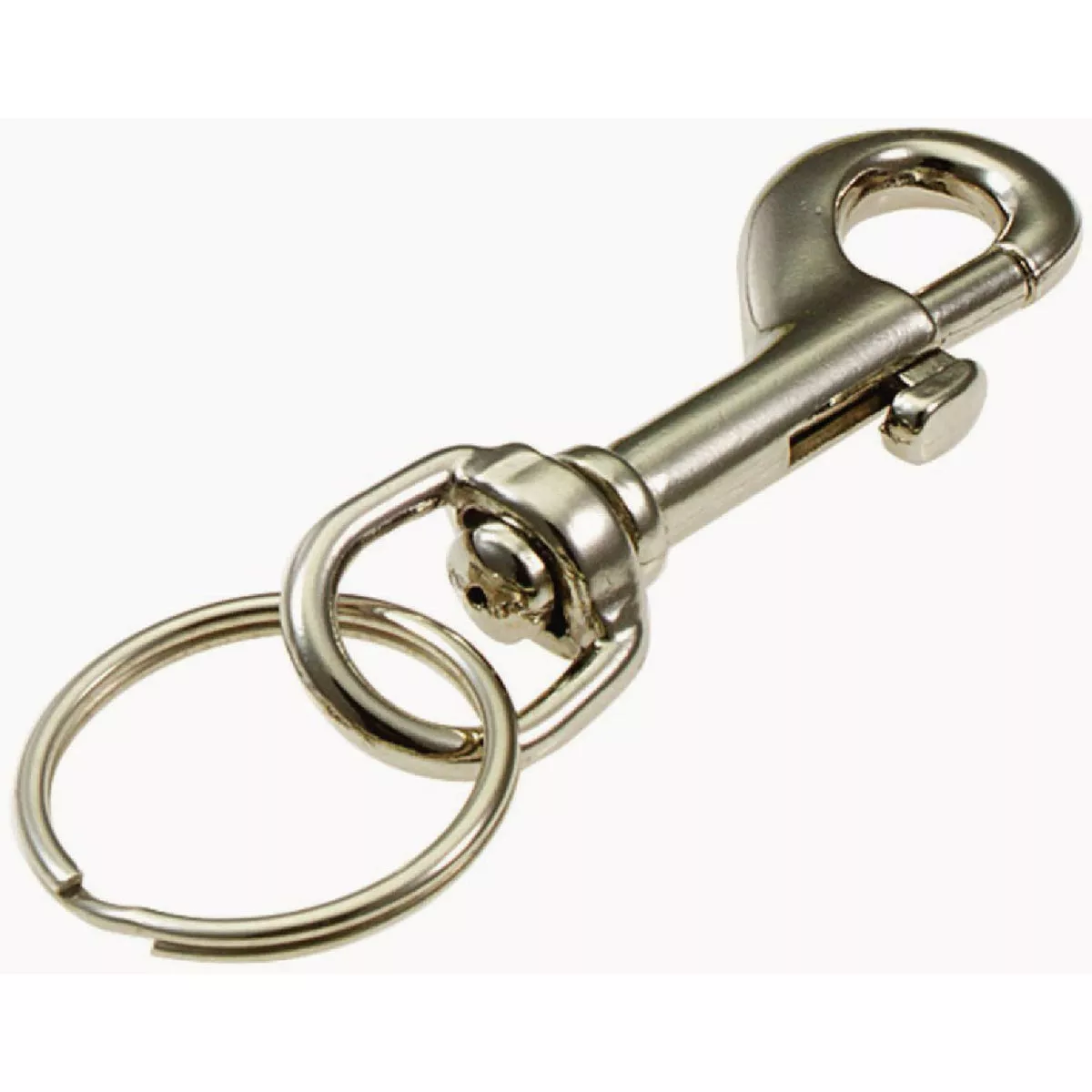 Lucky Line Nickel Plated Zinc Bolt Snap with Key Ring (100 per Jar)