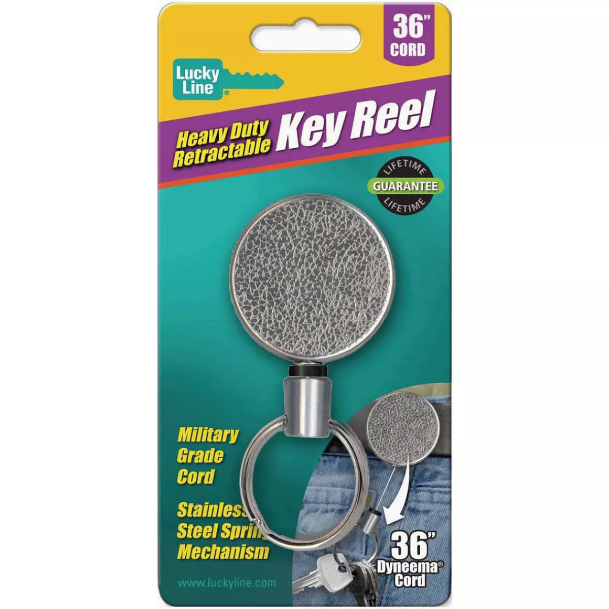 Lucky Line 36 In. Stainless Steel Key Reel
