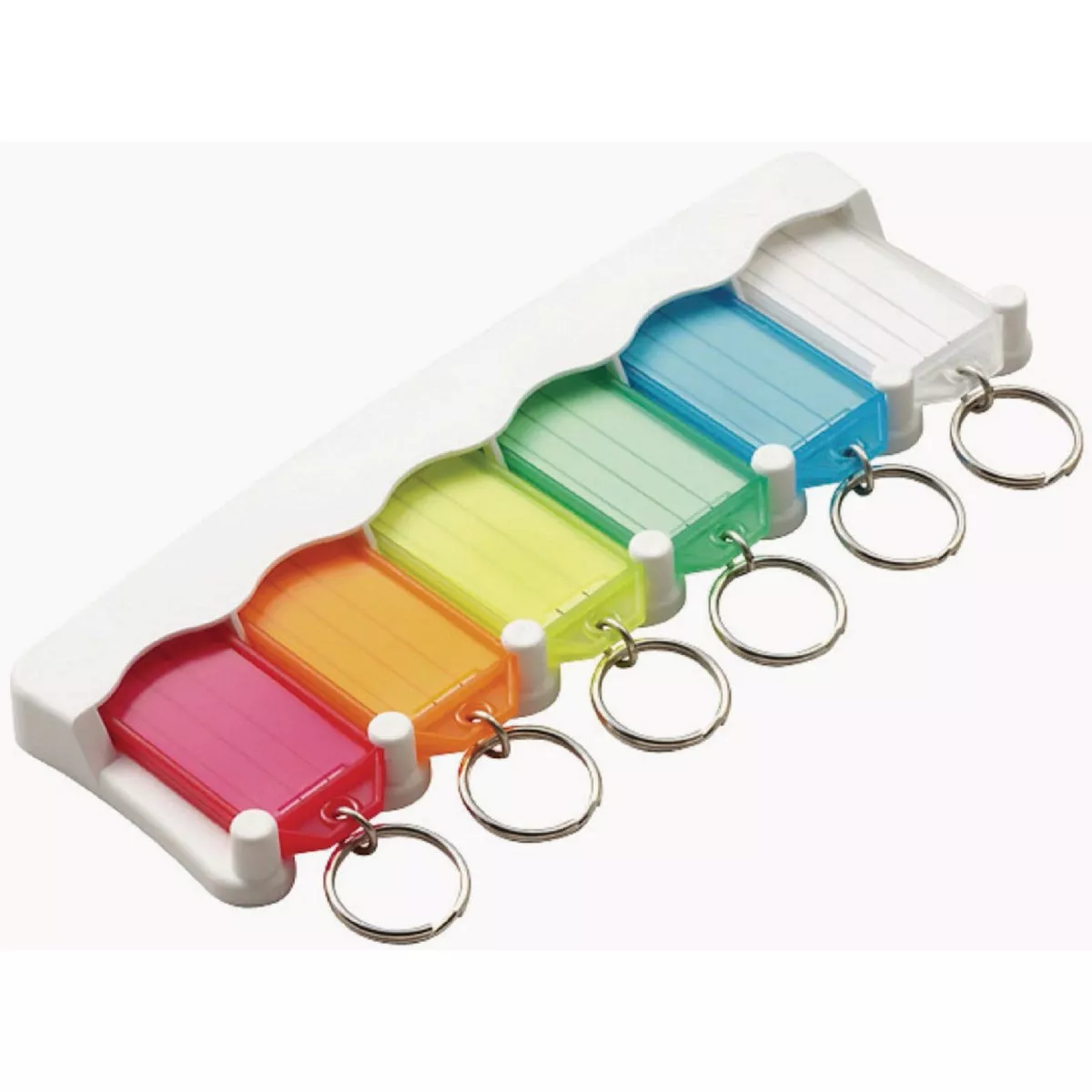Lucky Line White 6-Key Tag Rack