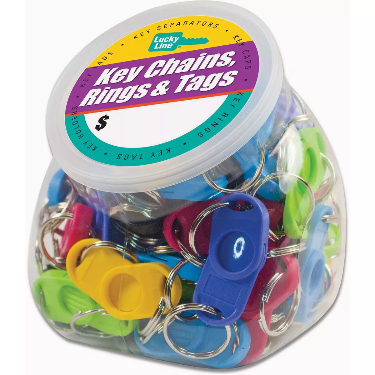 Lucky Line Assorted Key Separator Display (50 per Jar)