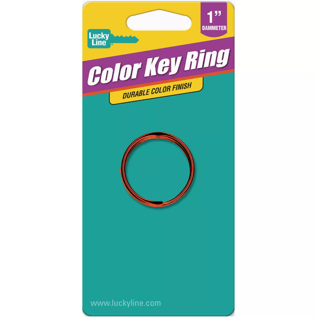 Lucky Line Assorted Color Spilt Ring Key Ring