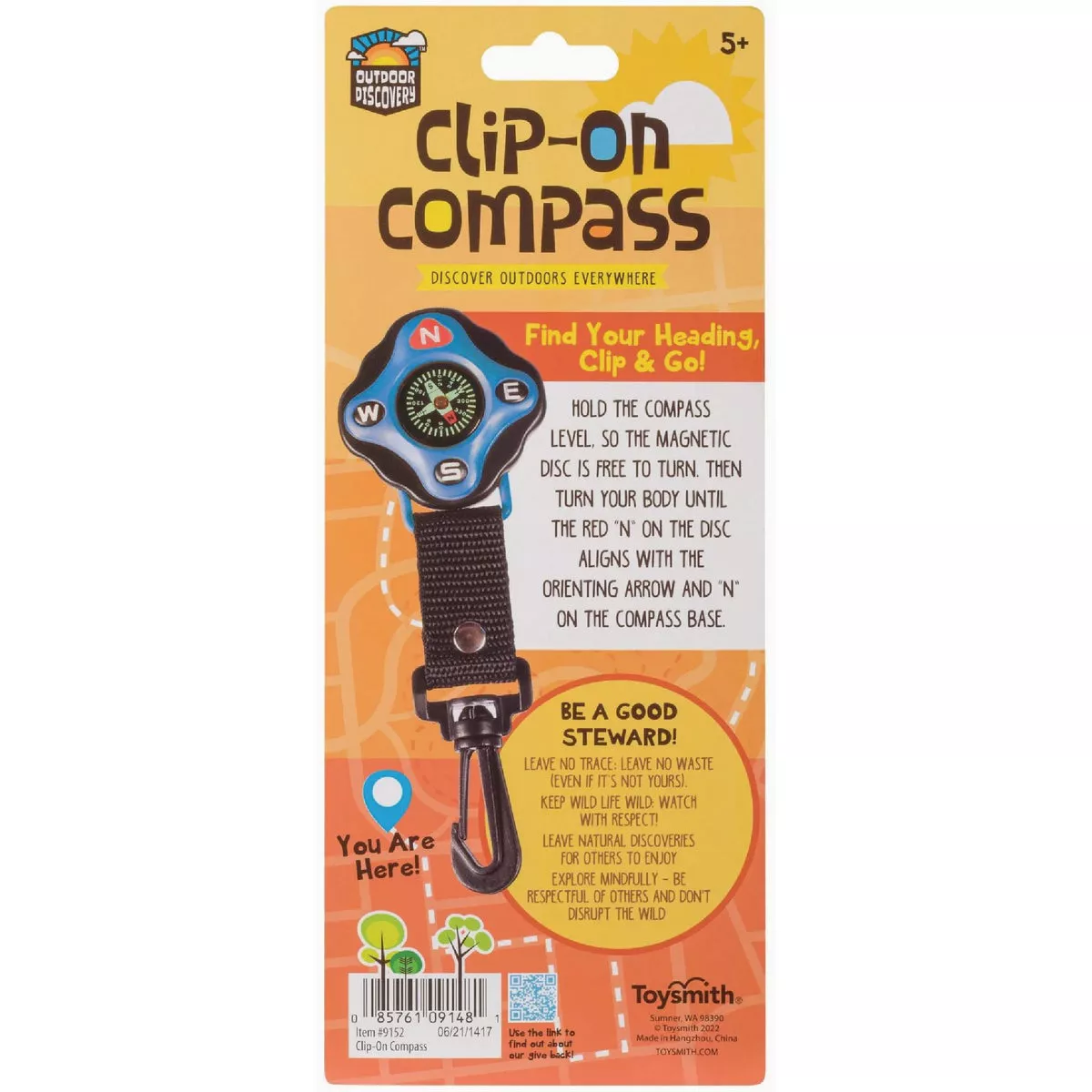 Toysmith Outdoor Discovery Clip On Compass - photo 2