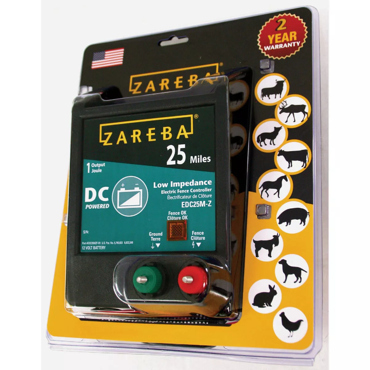 Zareba Systems 25-Mile Battery Operated Low Impedance Electric Fence Charger