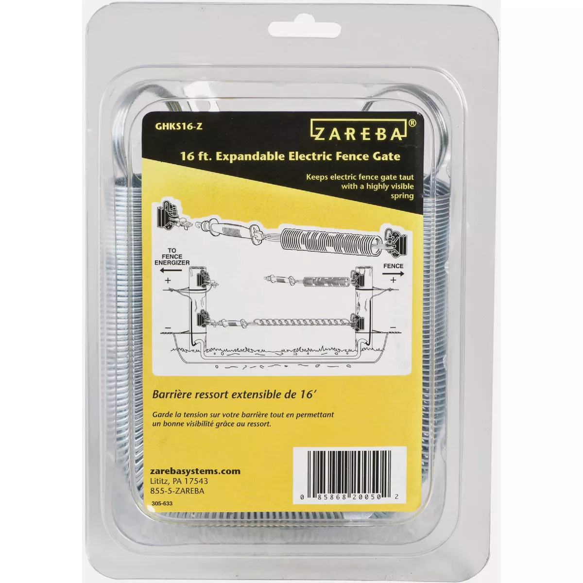 Zareba Systems 16 Ft. Spring Gate Kit (4-Piece)