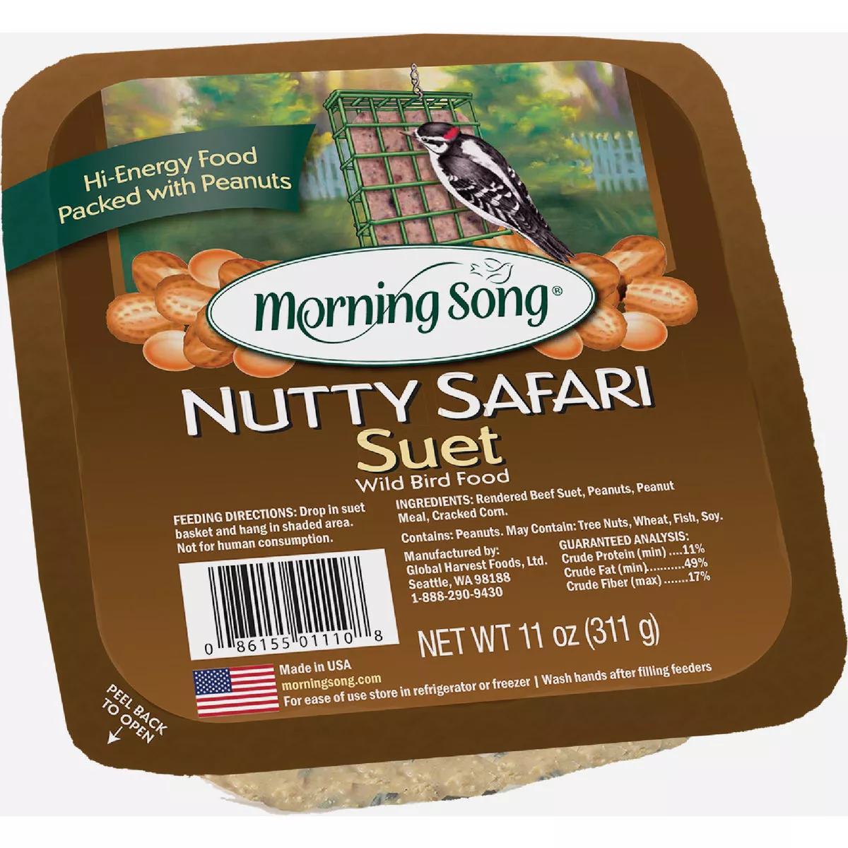 Morning Song 11 Oz. Nutty Safari Suet