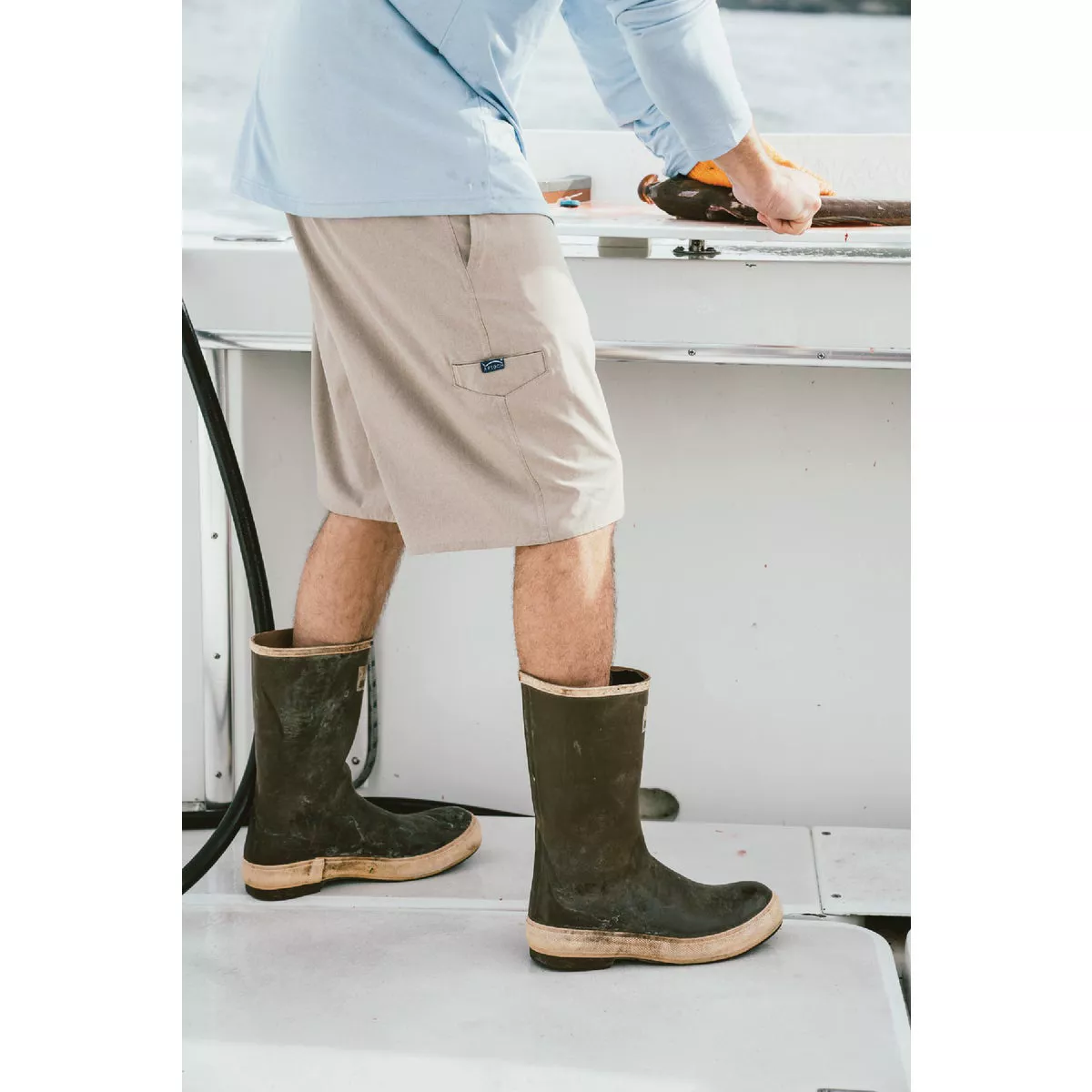 XTRATUF Size 13 15 In. Copper/Tan Non-Insulated Legacy XTuff Rubber Boot