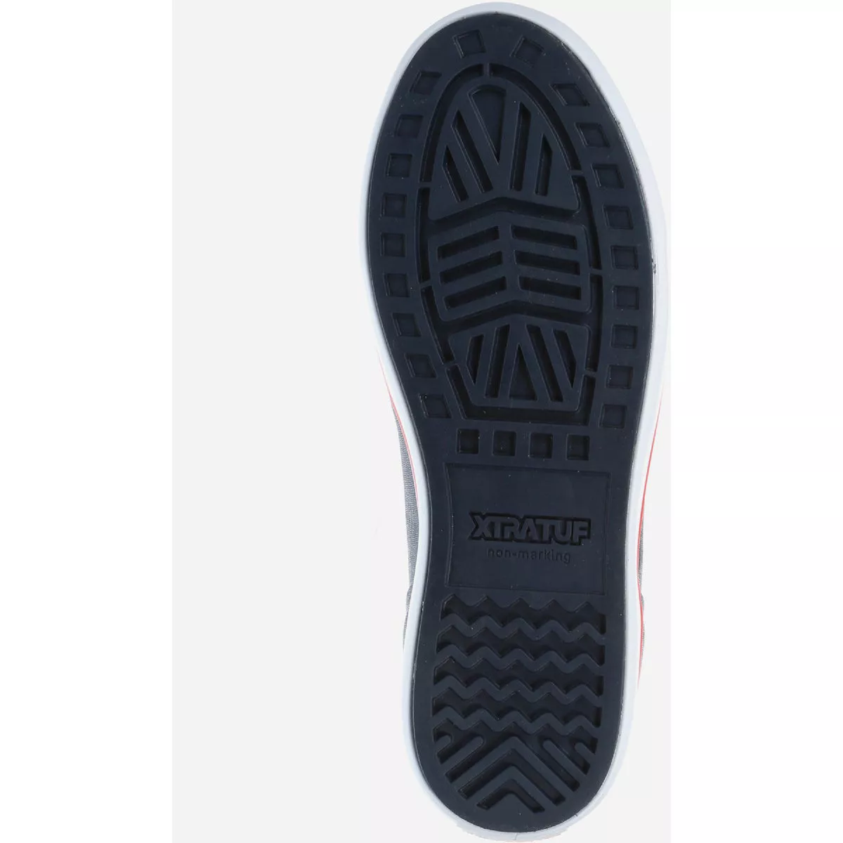 XTRATUF Size 11 Navy/Red 6 In.Ankle Deck Rubber Boot
