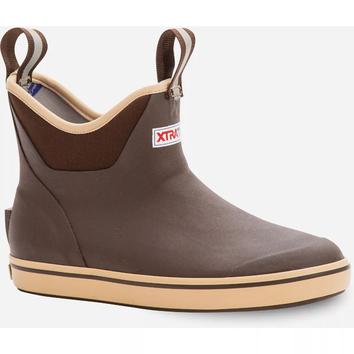 XTRATUF Size 7 Women Brown Ankle Deck Rubber Boot