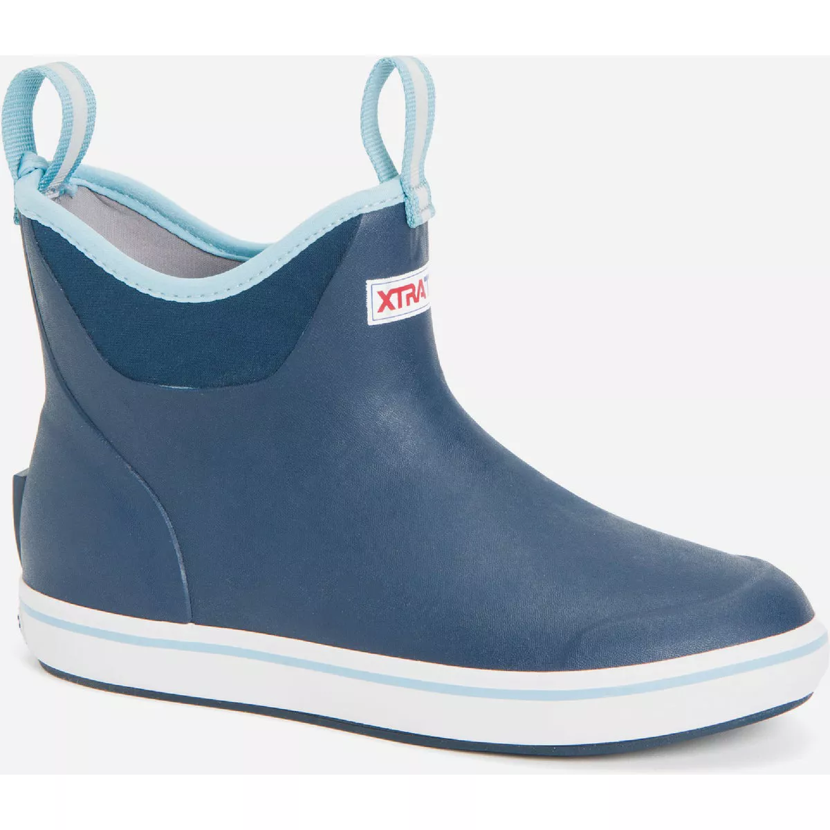 XTRATUF Size 10 Women Navy Ankle Deck Rubber Boot