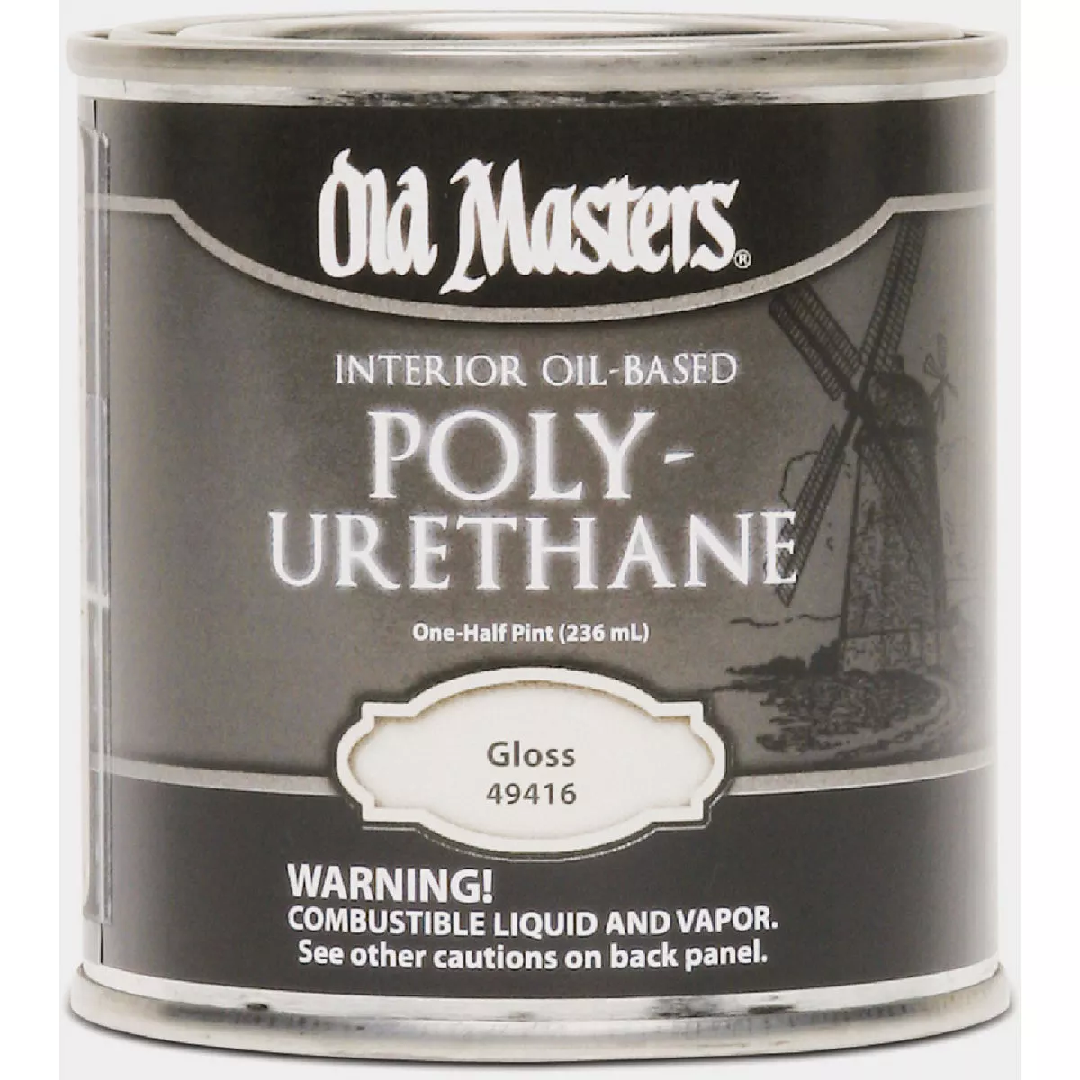 Old Masters 1 Qt 49504 Clear Oil-Based Interior Polyurethane, Semi-Gloss