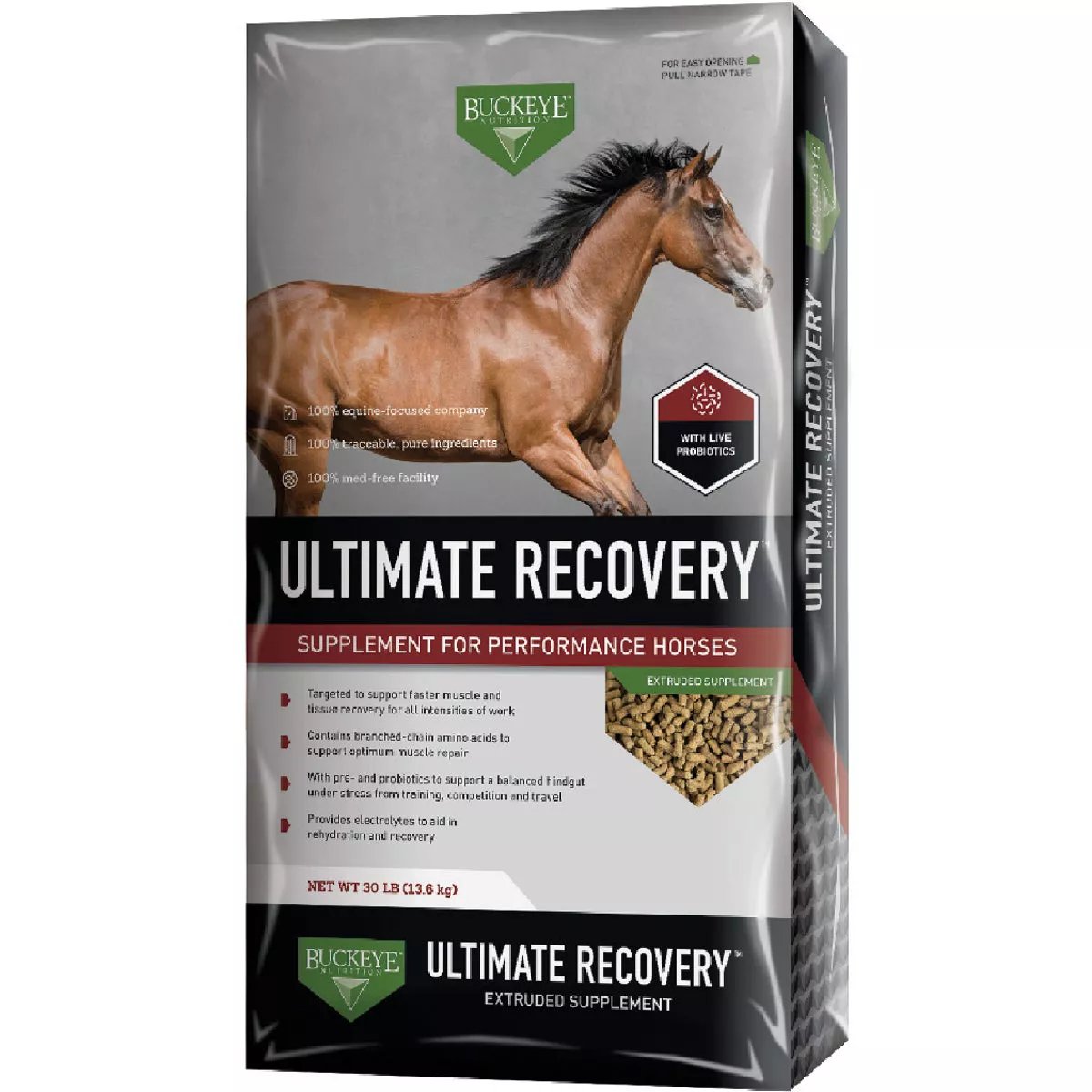 Buckeye Nutrition Ultimate Recovery Extruded Performance Supplement, 30 Lb.