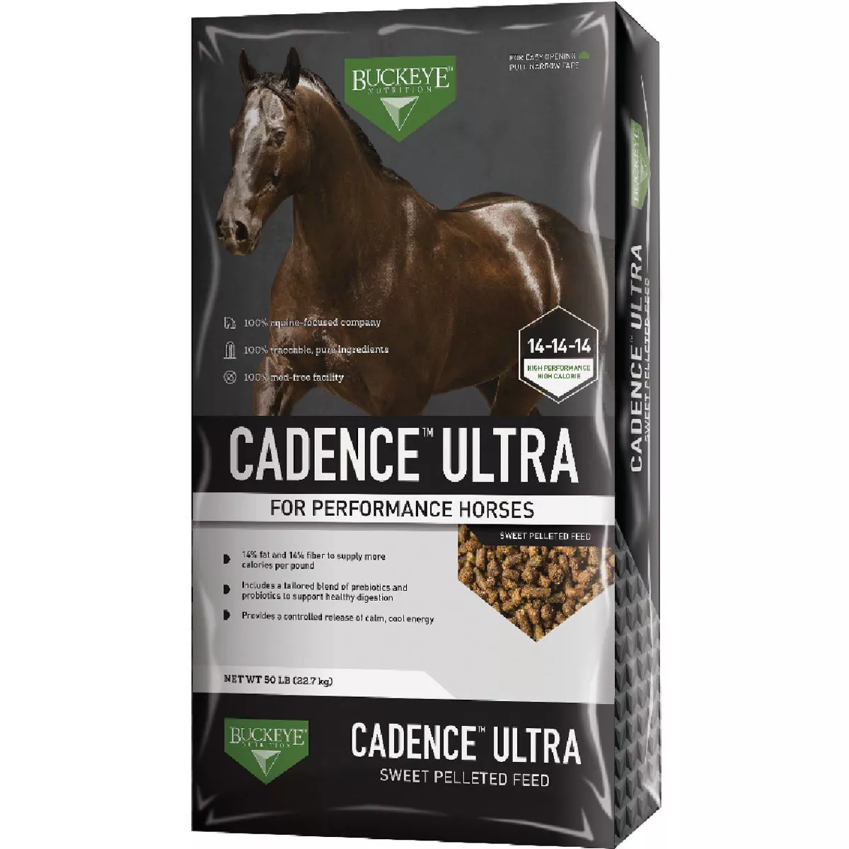Buckeye Nutrition Cadence Ultra Sweet Pelleted Feed, 50 Lb.