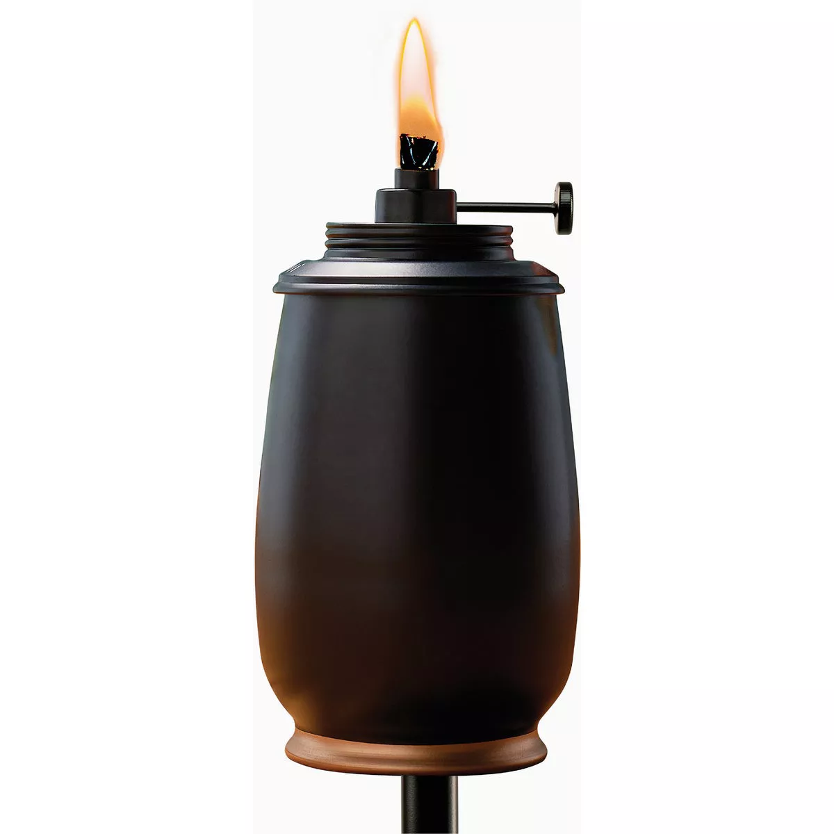 Tiki 65 In. Adjustable Flame Black Metal Patio Torch