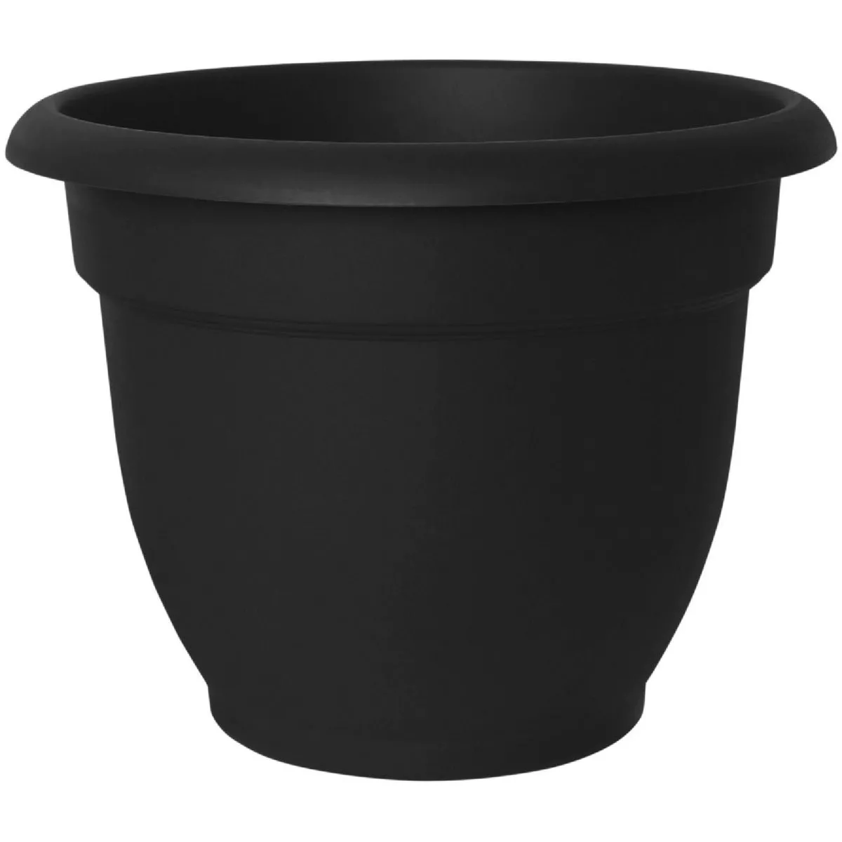 Bloem Ariana 6.5 In. H. x 6 In. Dia. Plastic Self Watering Black Planter