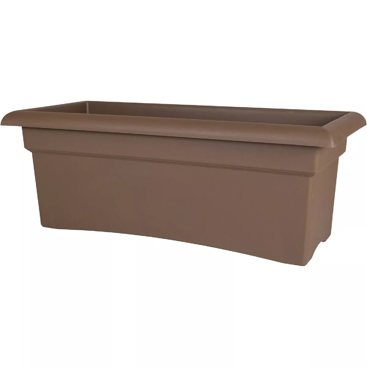 Bloem Veranda 26 In.Plastic Chocolate Flower Box-