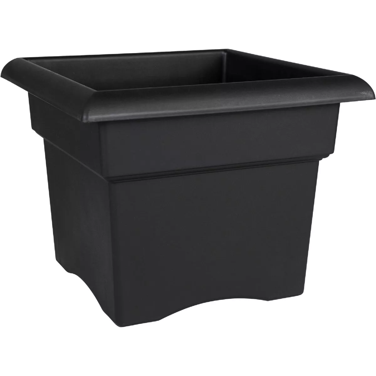 Bloem Veranda 18 In. Plastic Black Flower Box
