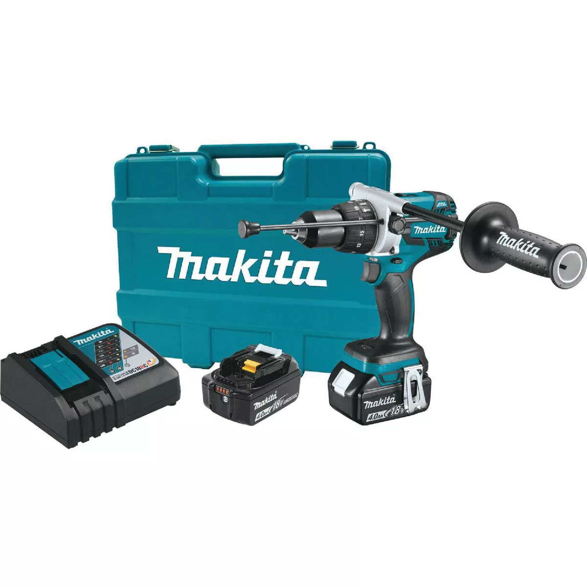 Makita 18 V. 1/2 In. Keyless Cordless Hammer Drill Kit