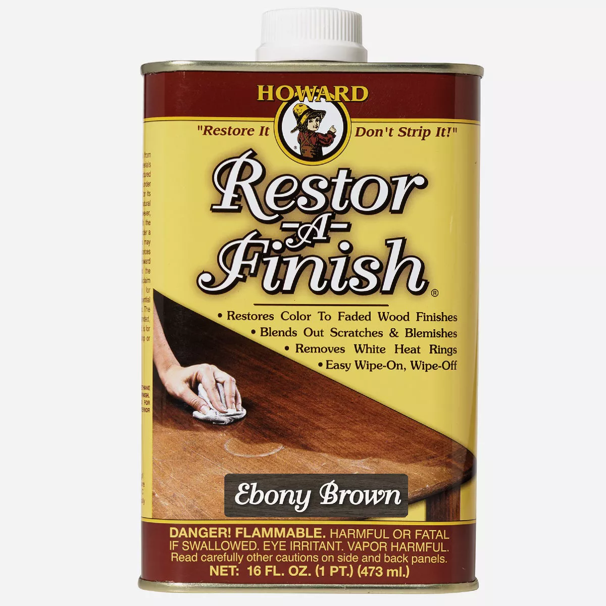 Howard Restor-A-Finish 16 Oz. Ebony Brown Wood Finish Restorer