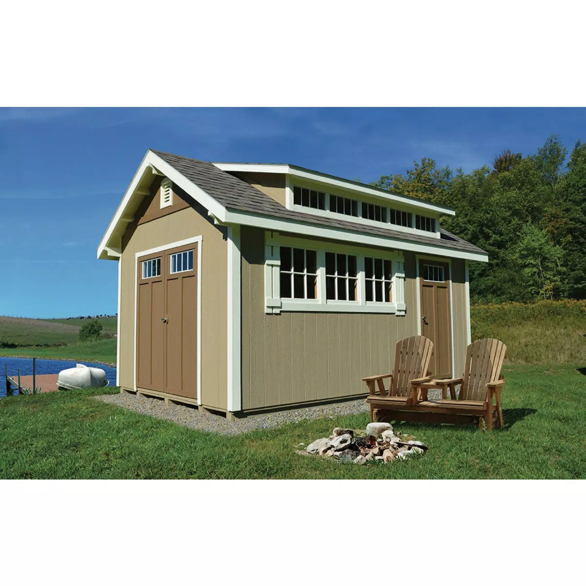 LP SmartSide 3/8 In. x 48 In. x 108 In. Cedar Primed No Groove Shiplap Panel Siding - photo 2