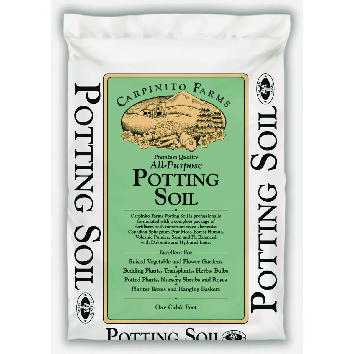 Carpinito Farms 1 Cu. Ft. Premium Quality All-Purpose Potting Soil