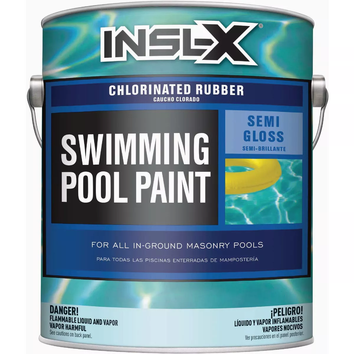 Insl-X Semi Gloss Rubber Based Pool Paint, Ocean Blue, 1 Gal.