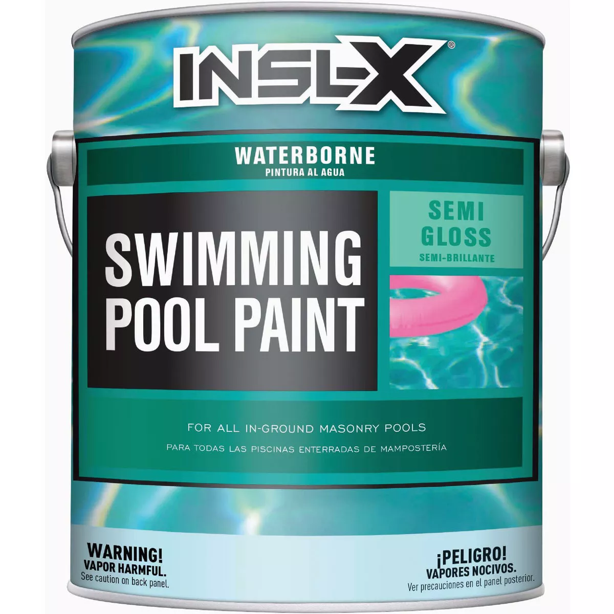 Insl-X Semi Gloss Waterborne Pool Paint, White, 5 Gal.