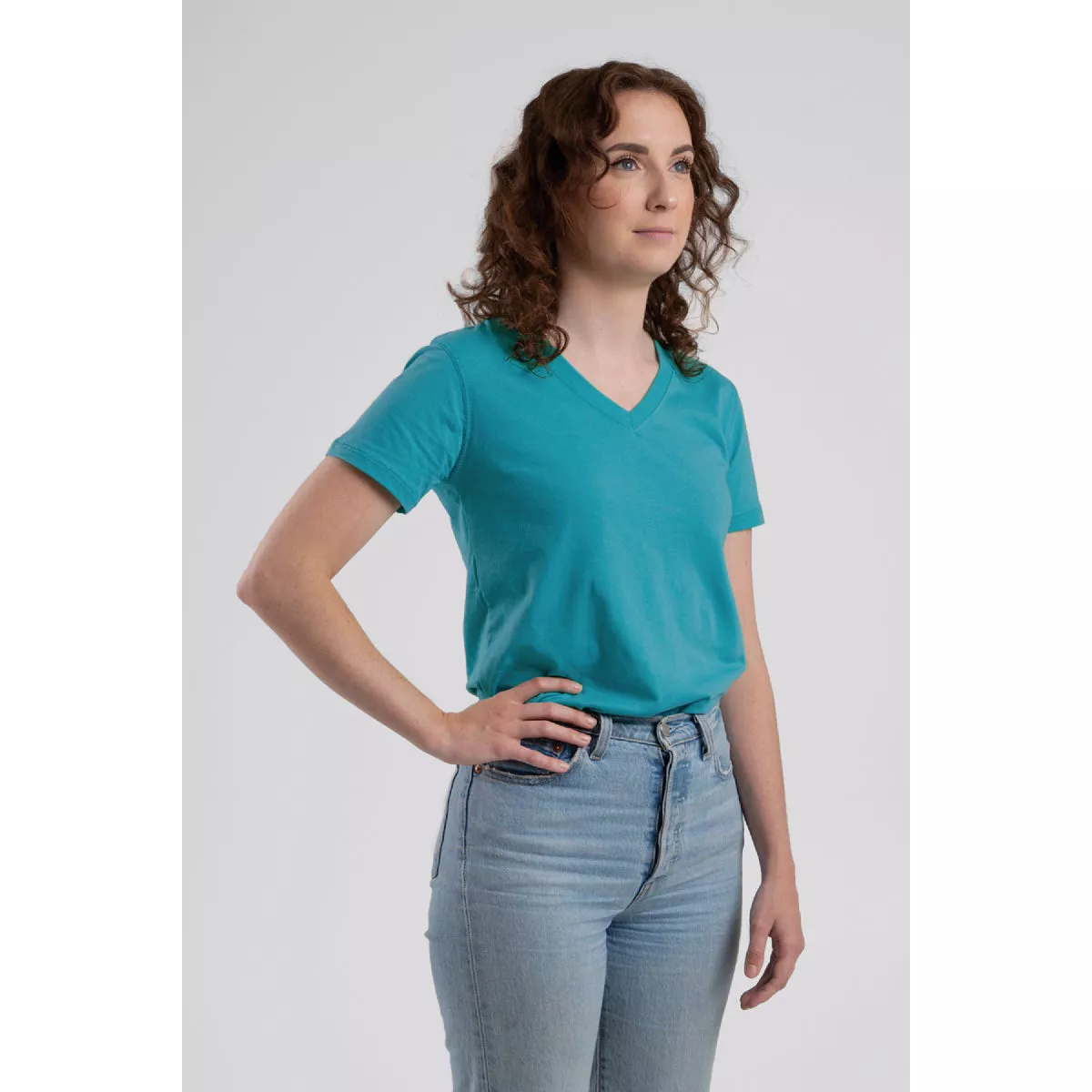 Berne Women's Small Scuba Blue Short Sleeve T-Shirt