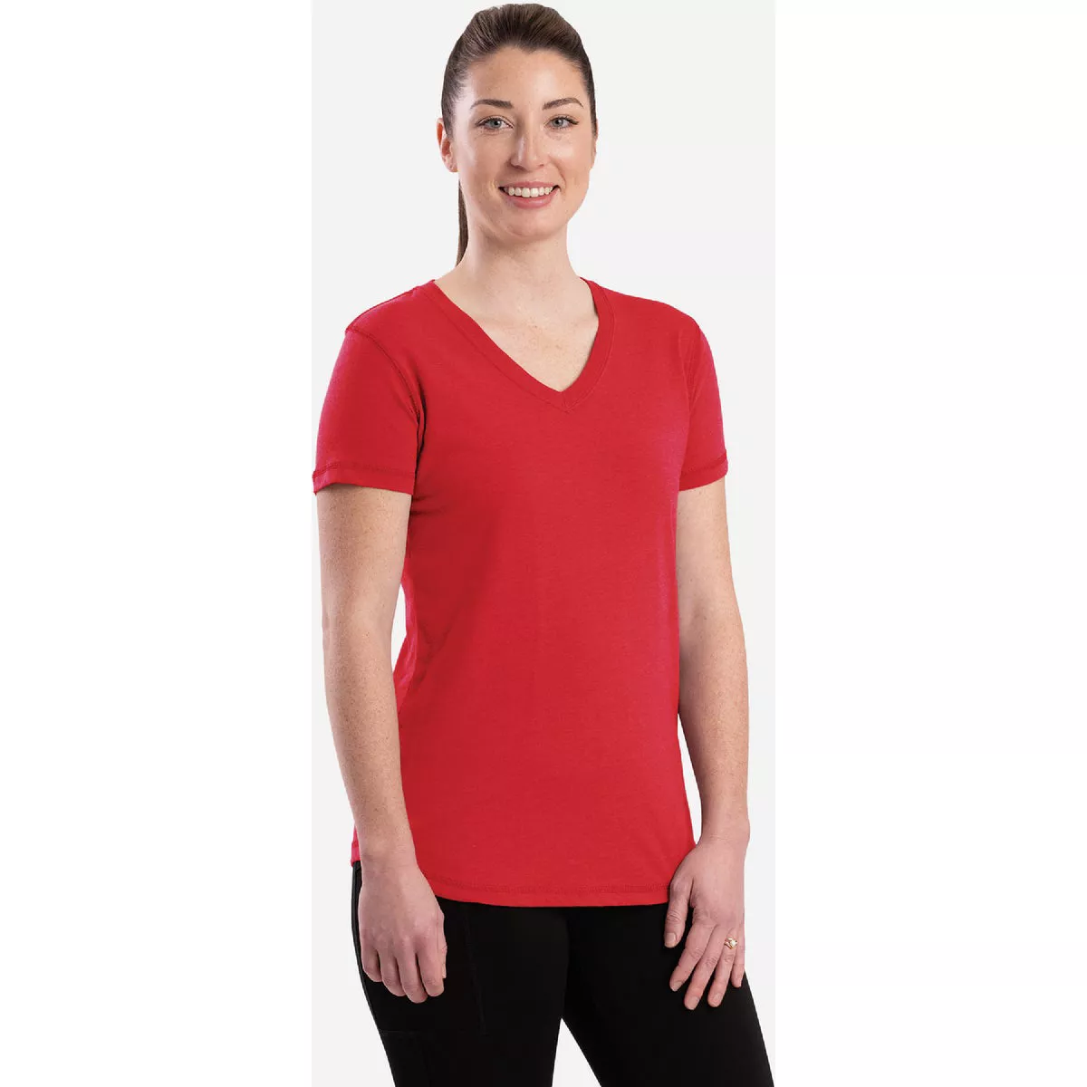 Berne Women's Medium Tomato Short Sleeve T-Shirt