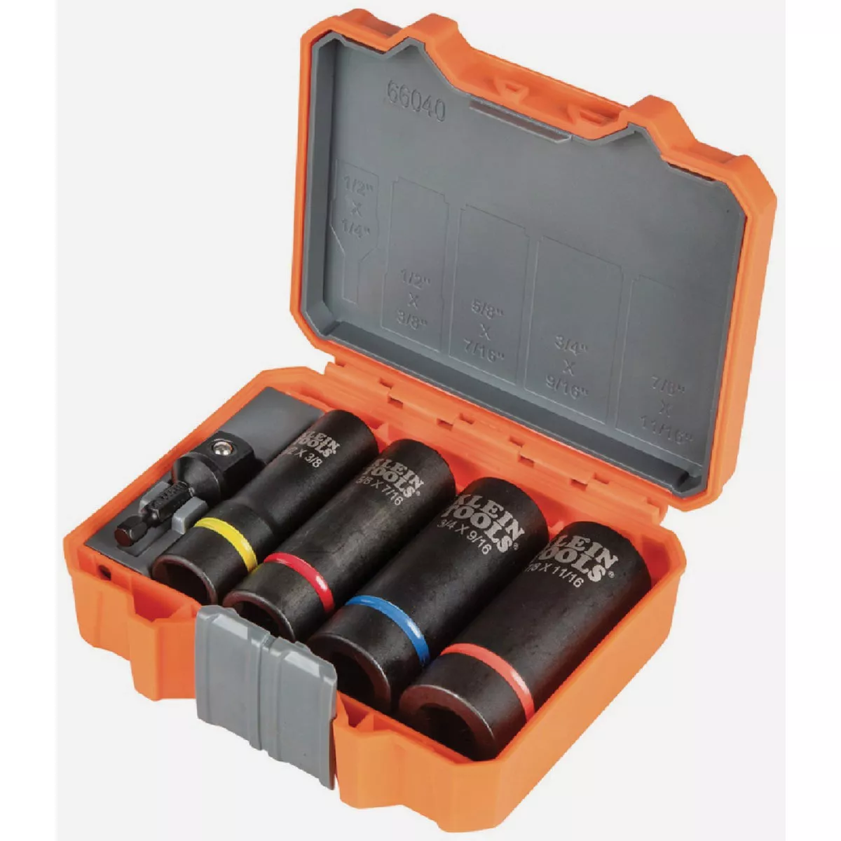 Klein 2-In-1 12-Point Impact Socket Set (5-Piece)
