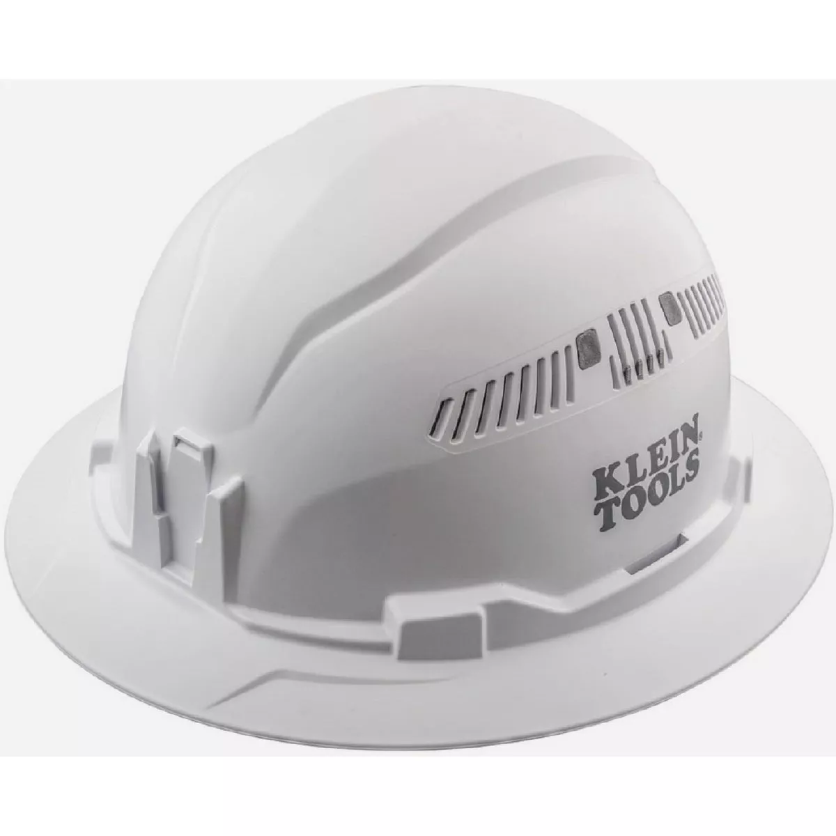 Klein Vented Full Brim Style Hard Hat, White