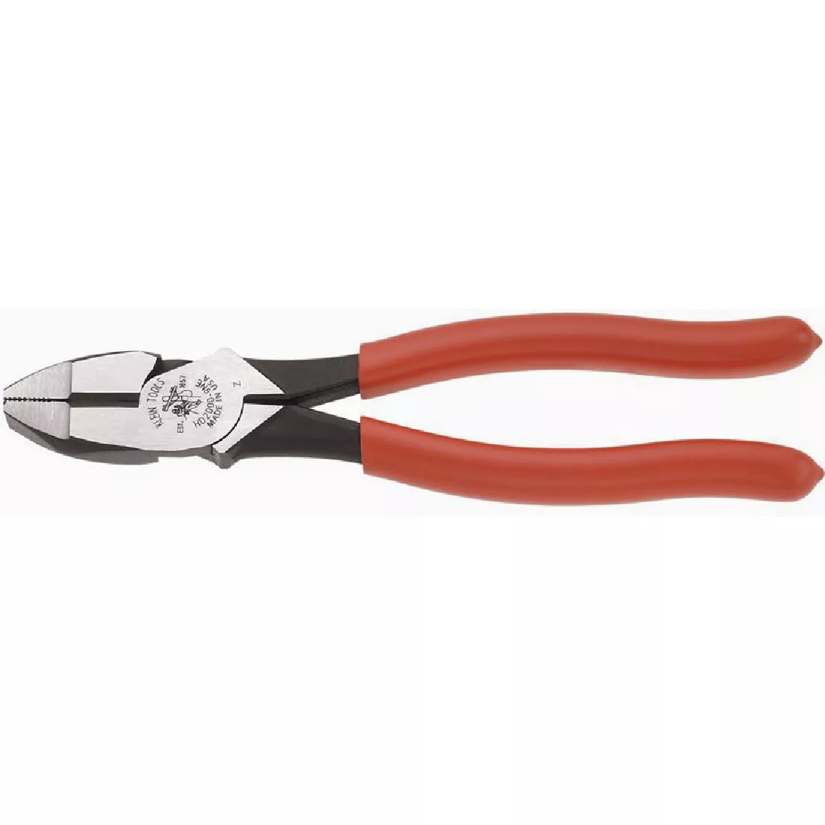 Klein 9 In. Heavy-Duty Lineman's Pliers with Thicker-Dipped Handle