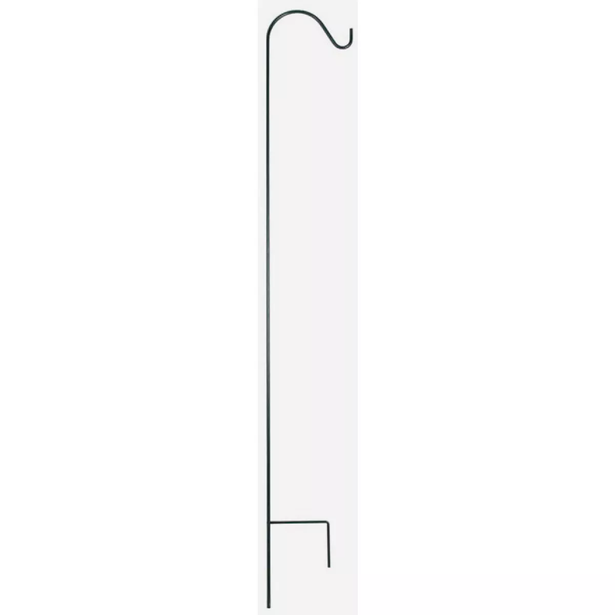 Panacea 84 In. Black Powder Coated Steel Single Shepherd Hook