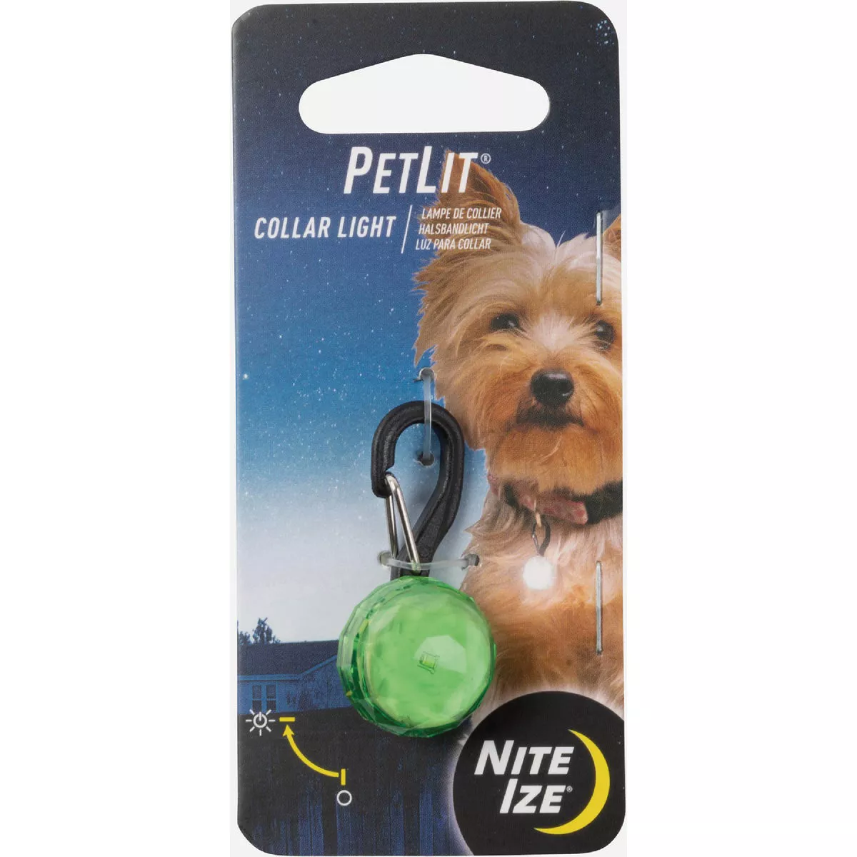 Nite Ize PetLit Collar Light - Lime Jewel
