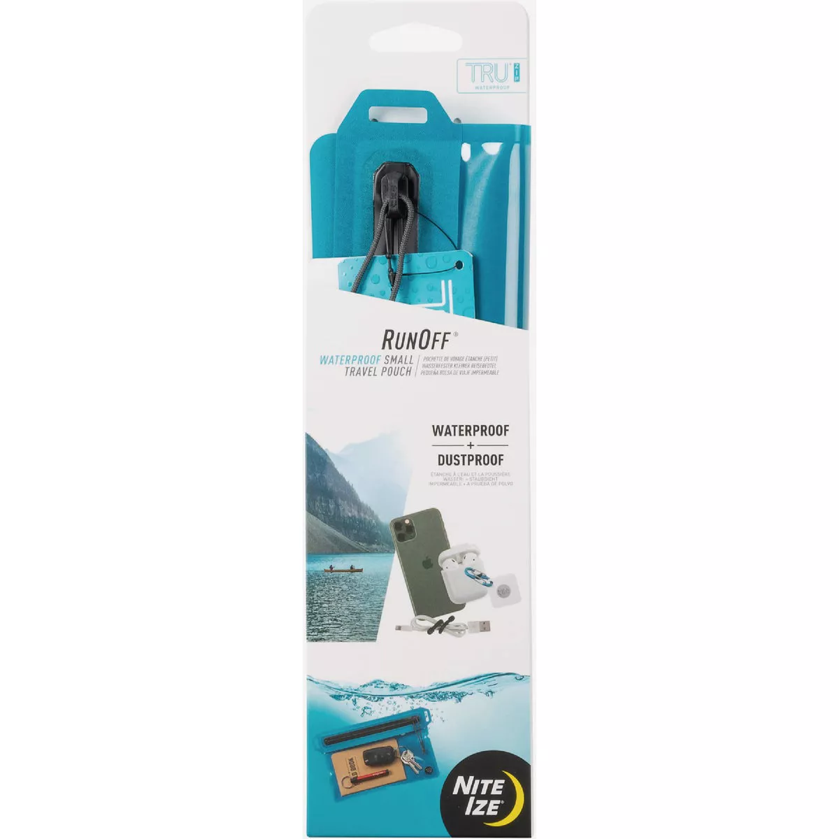 Nite Ize Blue RunOff Waterproof Small Travel Pouch
