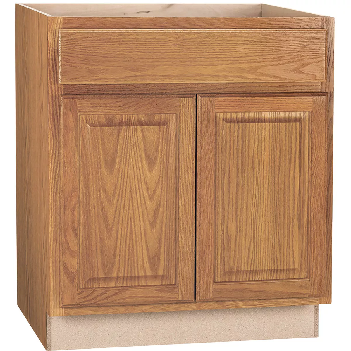 Continental Cabinets Hamilton 30 In. W. x 34-1/2 In. H. x 24 In. D. Medium Oak Base Kitchen Cabinet-