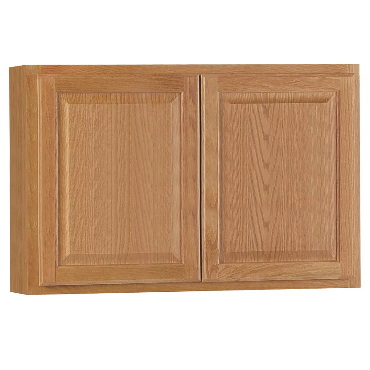 Continental Cabinets Hamilton 36 In. W. x 24 In. H. x 12 In. D. Medium Oak Bridge Wall Kitchen Cabinet-