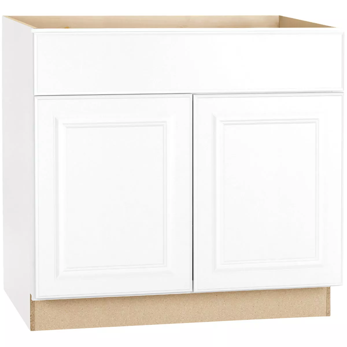 Continental Cabinets Hamilton 36 In. W. x 34-1/2 In. H. x 21 In. D. White Thermofoil Vanity Sink Base