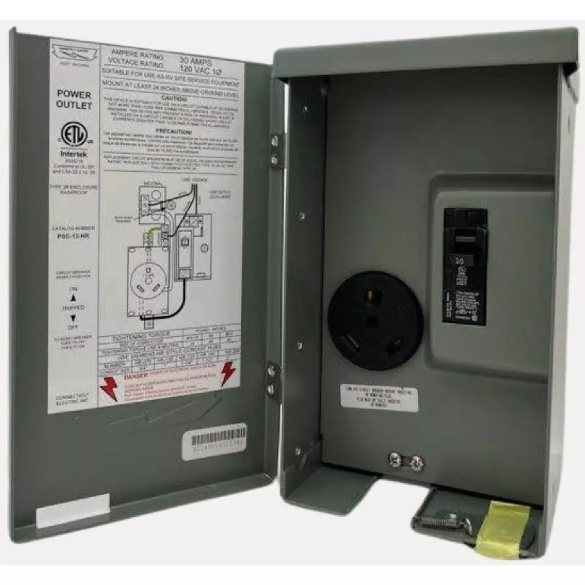 Connecticut Electric 30A/120V RV Outlet