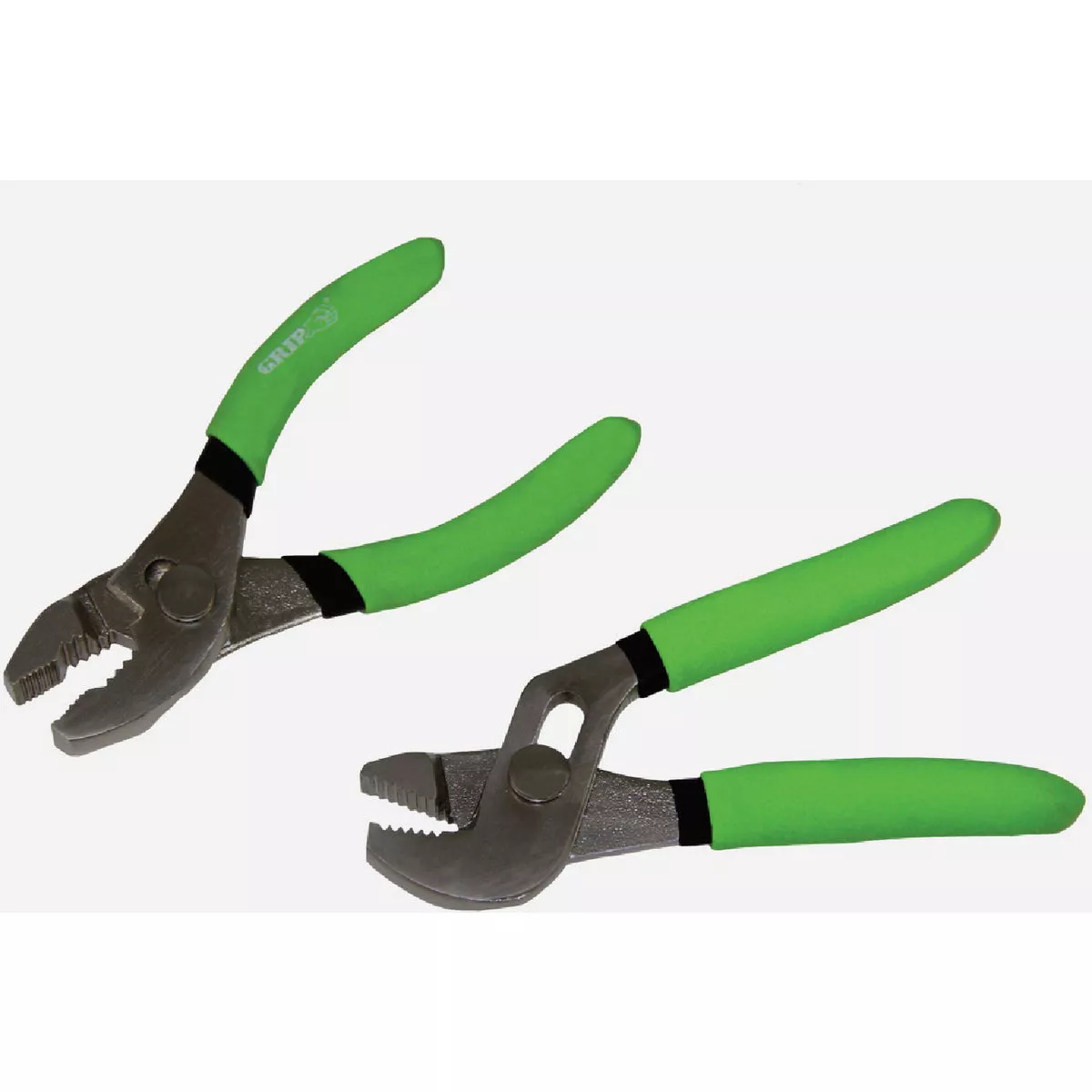 Grip On Tools 4 In. Grove Joint and 4 In. Slip Joint Plier Set (2-Piece)