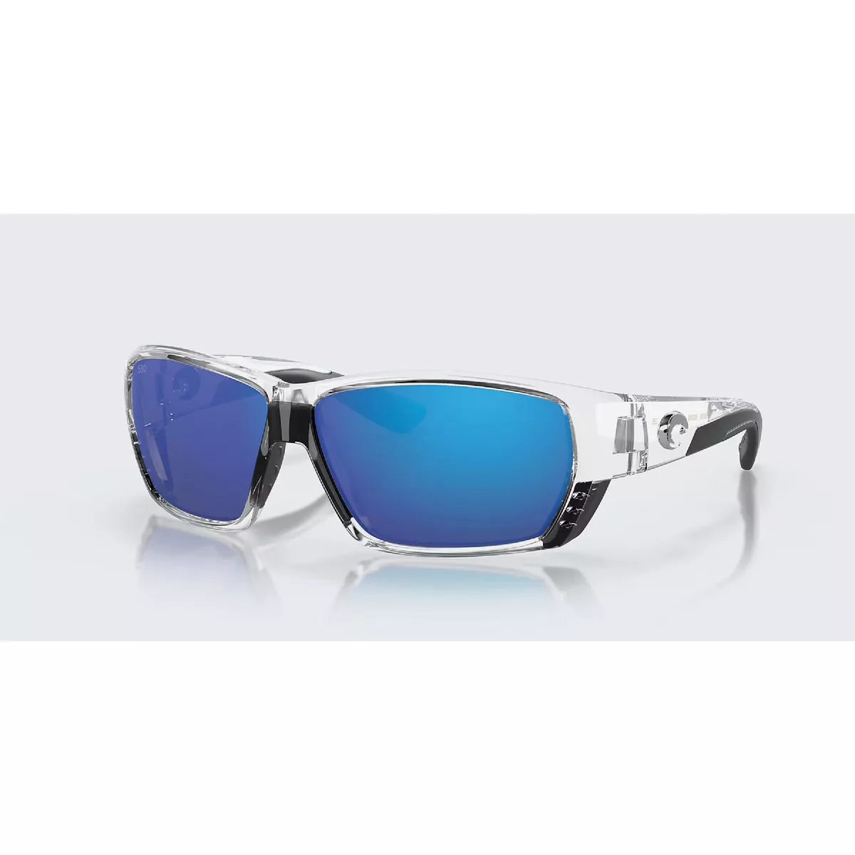 Costa Del Mar Tuna Alley Blue Mirror 580G Polarized Lens w/Shiny Crystal Frame Sunglasses
