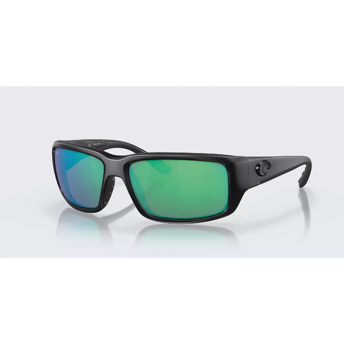 Costa Del Mar Fantail Green Mirror 580G Polarized Glass Lens w/Blackout Frame Sunglasses